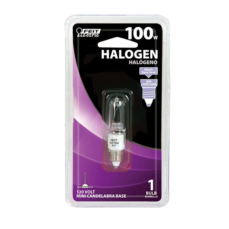 FEIT - Feit 100 W T4 Tubular Halogen Bulb 1600 lm Warm White 1 pk [BPQ100/CL/MC/RP]