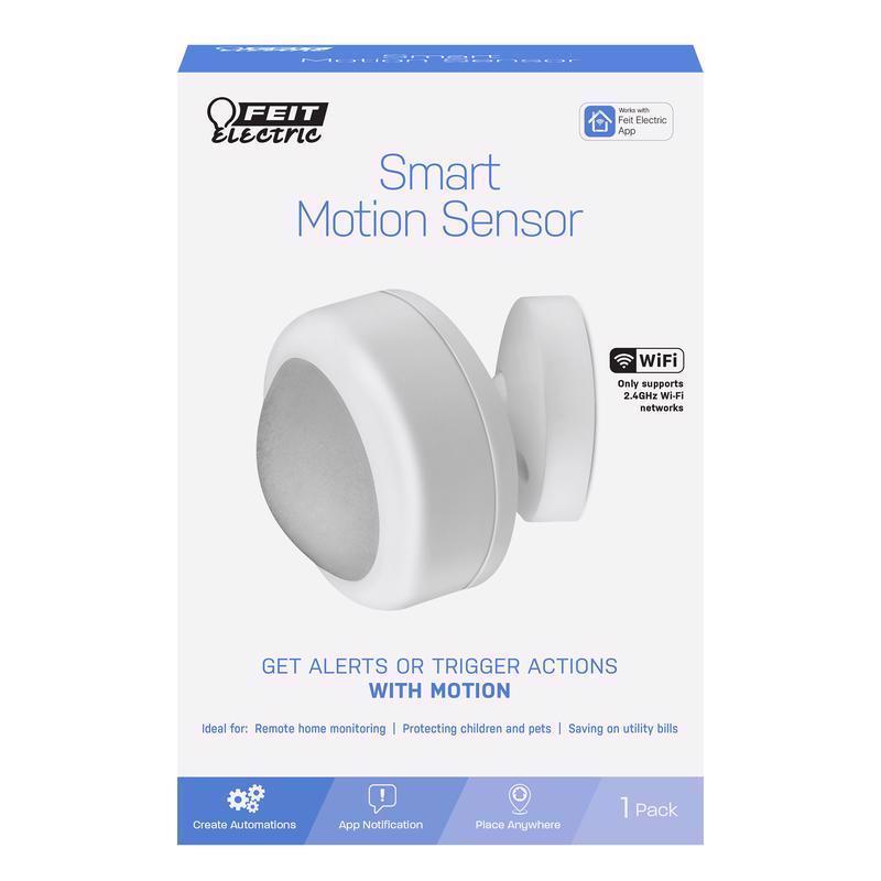 FEIT - Feit Smart Home Motion-Sensing Battery Powered LED White Smart-Enabled Replacement Motion Sensor