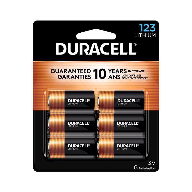 DURACELL - Duracell Lithium 123 3 V Battery 035755 6 pk