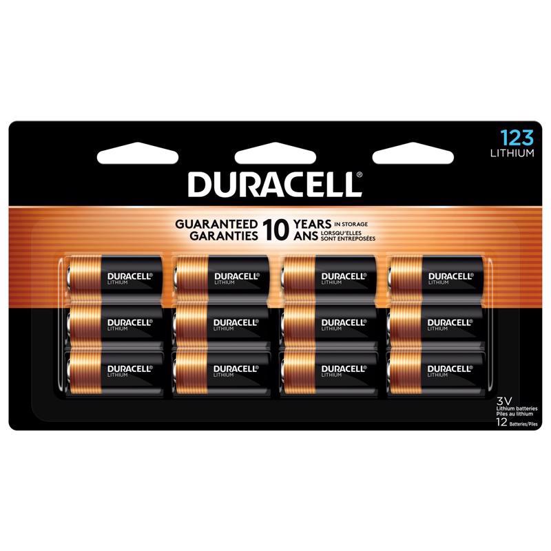 DURACELL - Duracell Lithium 123 3 V Battery 037506 12 pk