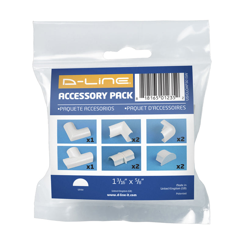D-LINE - D-Line White Plastic Raceway Coupling Kit [US/CLOAP3015W]
