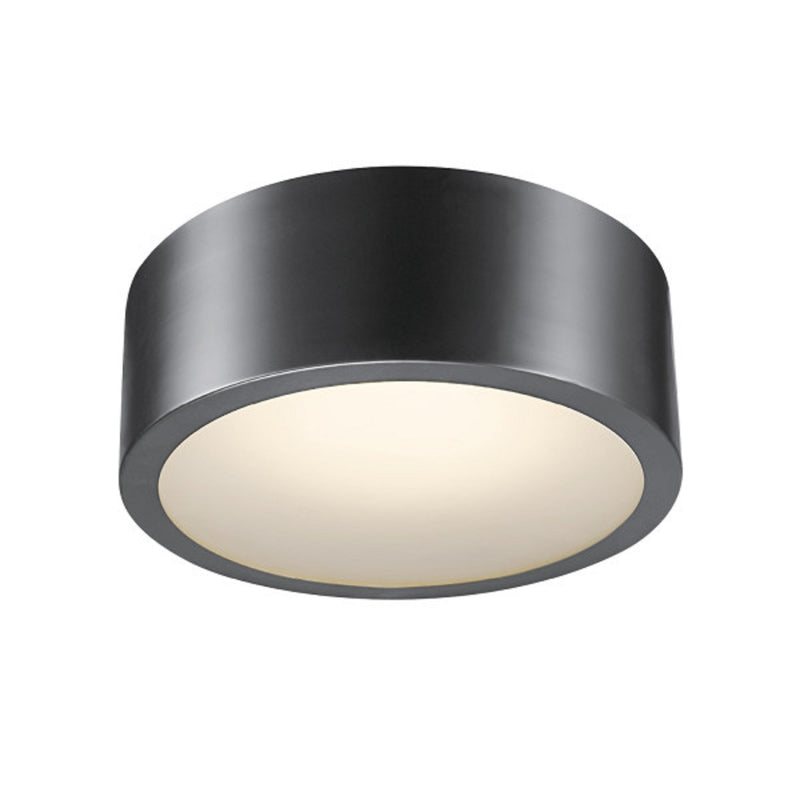 GLOBE ELECTRIC - Globe Electric Edinburg 4.02 in. H X 11.03 in. W X 11.03 in. L Black Iron Ceiling Light