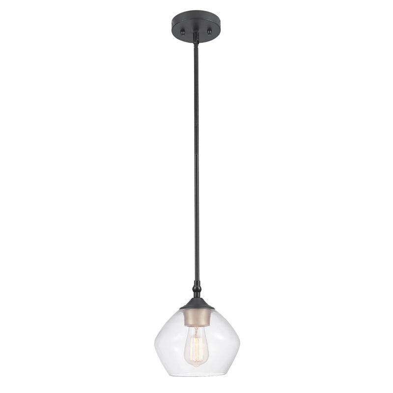 GLOBE ELECTRIC - Globe Electric Harrow Matte Black 1 lights Pendant Light