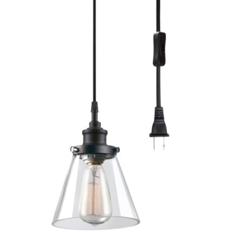 GLOBE ELECTRIC - Globe Electric Jackson Matte Black 1 lights Pendant Light