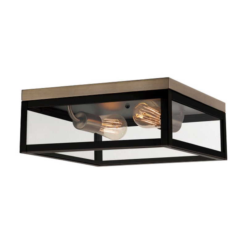 GLOBE ELECTRIC - Globe Electric Verona 5.12 in. H X 13 in. W X 13 in. L Dark Bronze Ceiling Light