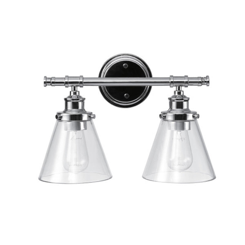 GLOBE ELECTRIC - Globe Electric Parker Chrome 2 lights Incandescent Vanity Light Wall Mount