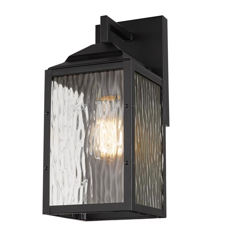 GLOBE ELECTRIC - Globe Electric Miller 1-Light Black Downlight Wall Sconce