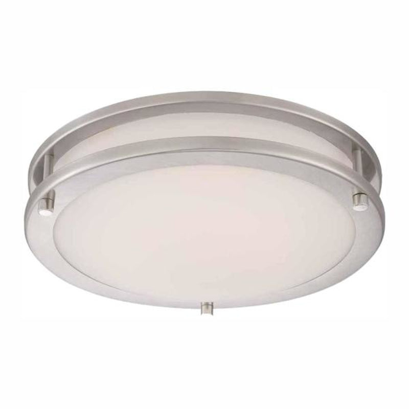 WESTINGHOUSE - Westinghouse 3.5 in. H X 11 in. W X 11 in. L Brushed Nickel Ceiling Light