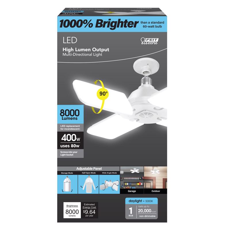 FEIT - Feit Panel E26 (Medium) LED Bulb Daylight 400 Watt Equivalence 1 pk