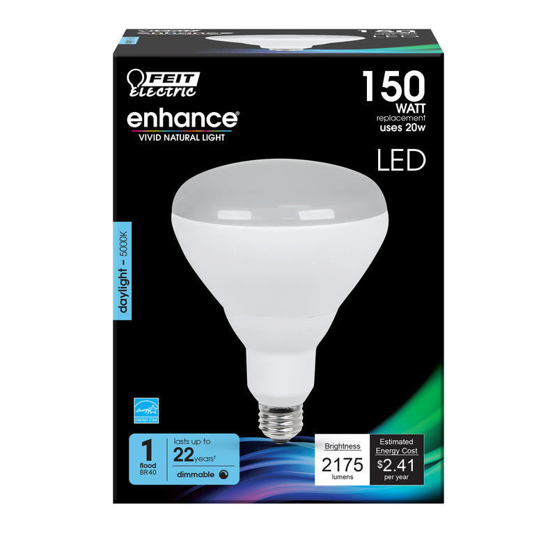 FEIT - Feit BR40 E26 (Medium) LED Bulb Daylight 150 Watt Equivalence 1 pk