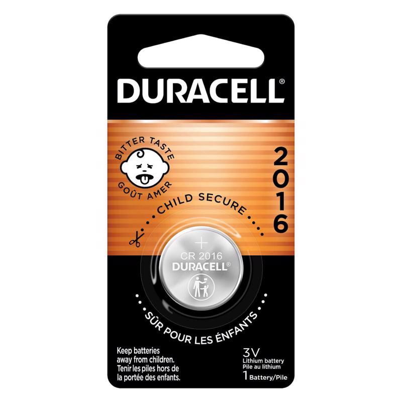 DURACELL - Duracell Lithium Coin 2016 3 V 75 Ah Security and Electronic Battery 1 pk - Case of 6