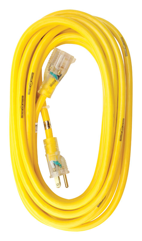 YELLOW JACKET - Yellow Jacket Outdoor 25 ft. L Yellow Extension Cord 12/3 SJTW