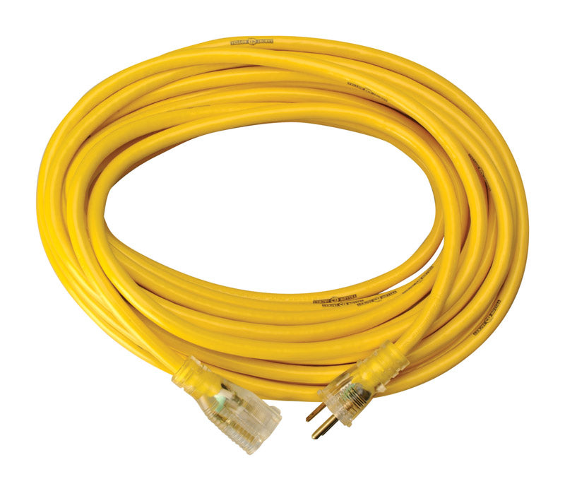 YELLOW JACKET - Yellow Jacket Outdoor 50 ft. L Yellow Extension Cord 12/3 SJTW