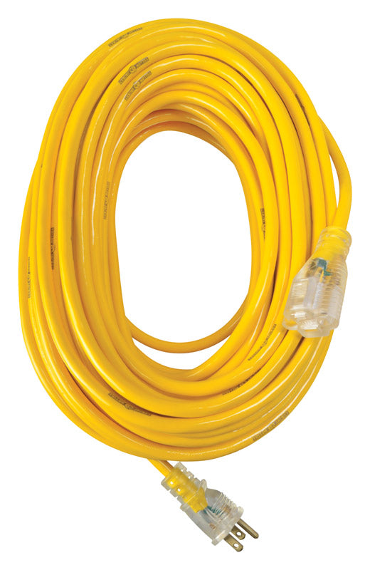 YELLOW JACKET - Yellow Jacket Outdoor 100 ft. L Yellow Extension Cord 12/3 SJTW