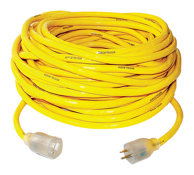 YELLOW JACKET - Yellow Jacket Outdoor 50 ft. L Yellow Extension Cord 10/3 SJTW