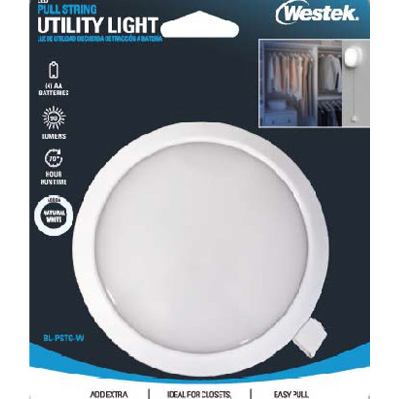 WESTEK - Westek 4.1 in. H X 4.1 in. W X 1.25 in. L White Utility Light