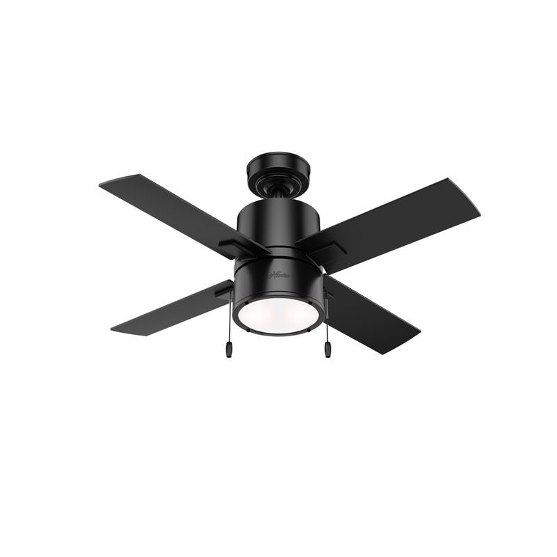 HUNTER - Hunter Beck 42 in. Matte Black LED Indoor Ceiling Fan