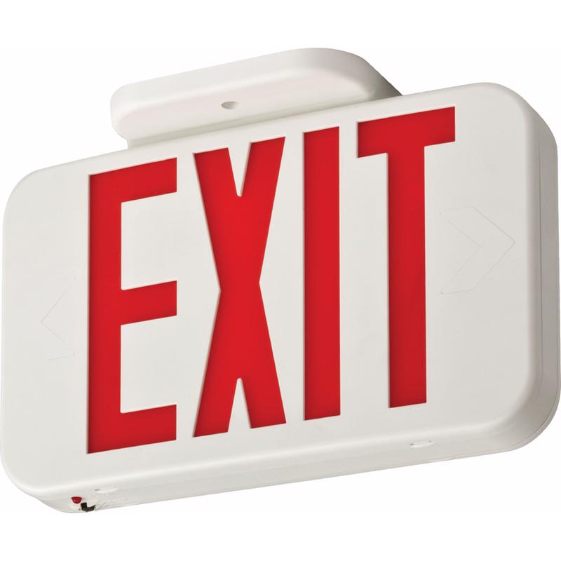 LITHONIA LIGHTING - Lithonia Lighting Contractor Select Switch Hardwired LED White Exit Sign