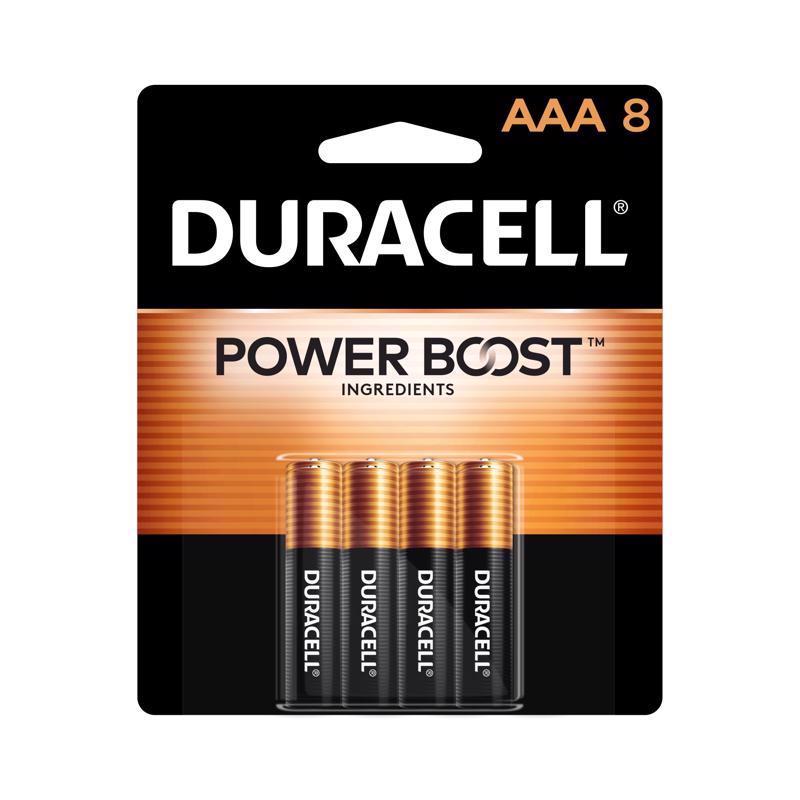 DURACELL - Duracell Power Boost AAA Alkaline Batteries 8 pk Carded - Case of 10