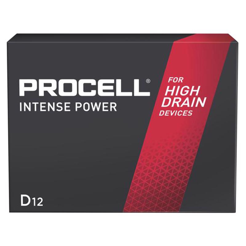 PROCELL - Procell Procell Intense Alkaline D 1.5 V 15.66 Ah Primary Battery PX1300 12 pk