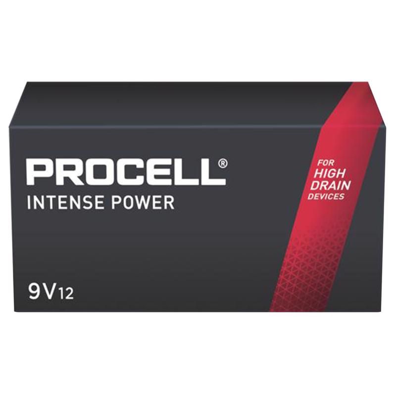 PROCELL - Procell Procell Intense Alkaline 9-Volt 9 V 0.628 Ah Primary Battery PX1604 12 pk