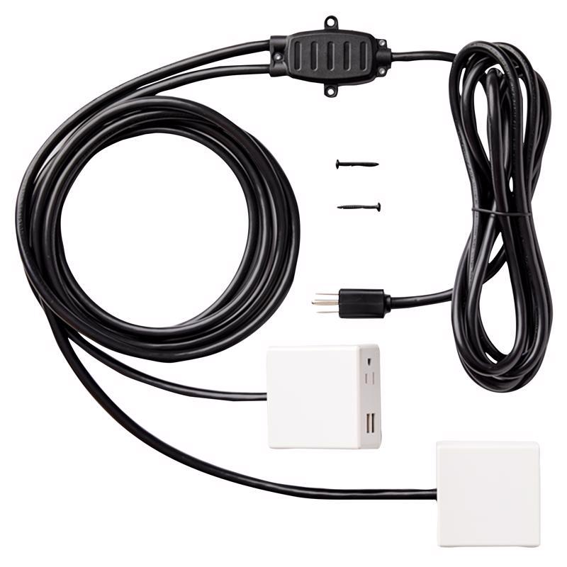 CHARG - Charg 10 ft. L 2 outlets Power Hub w/USB ports White