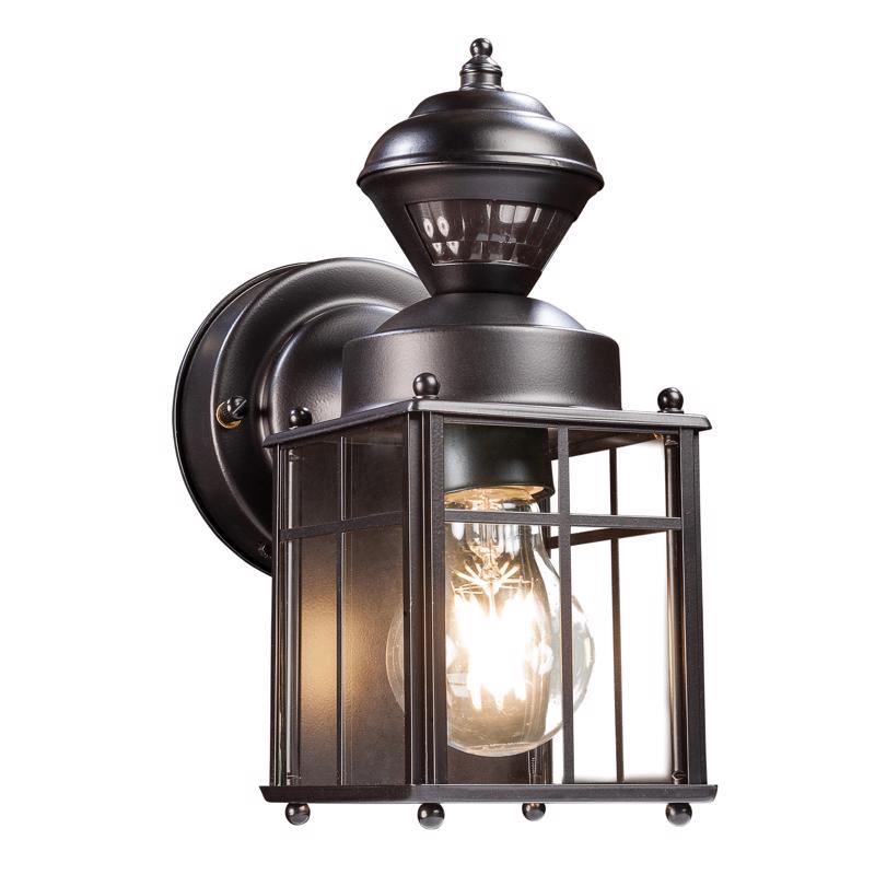 GLOBE ELECTRIC - Globe Electric Franklin Matte Black Motion-Sensing LED Wall Lantern