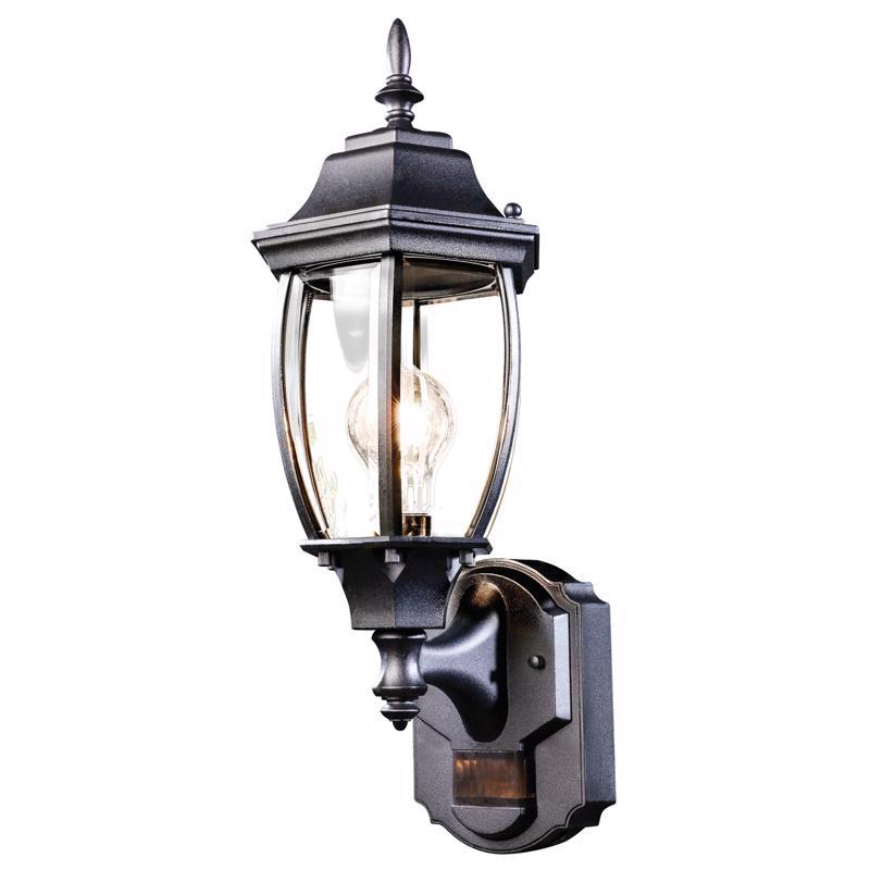 GLOBE ELECTRIC - Globe Electric Ashford Matte Black Motion-Sensing LED Wall Lantern