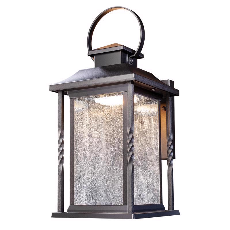 GLOBE ELECTRIC - Globe Electric Beauregard Matte Black Dusk to Dawn LED Wall Lantern