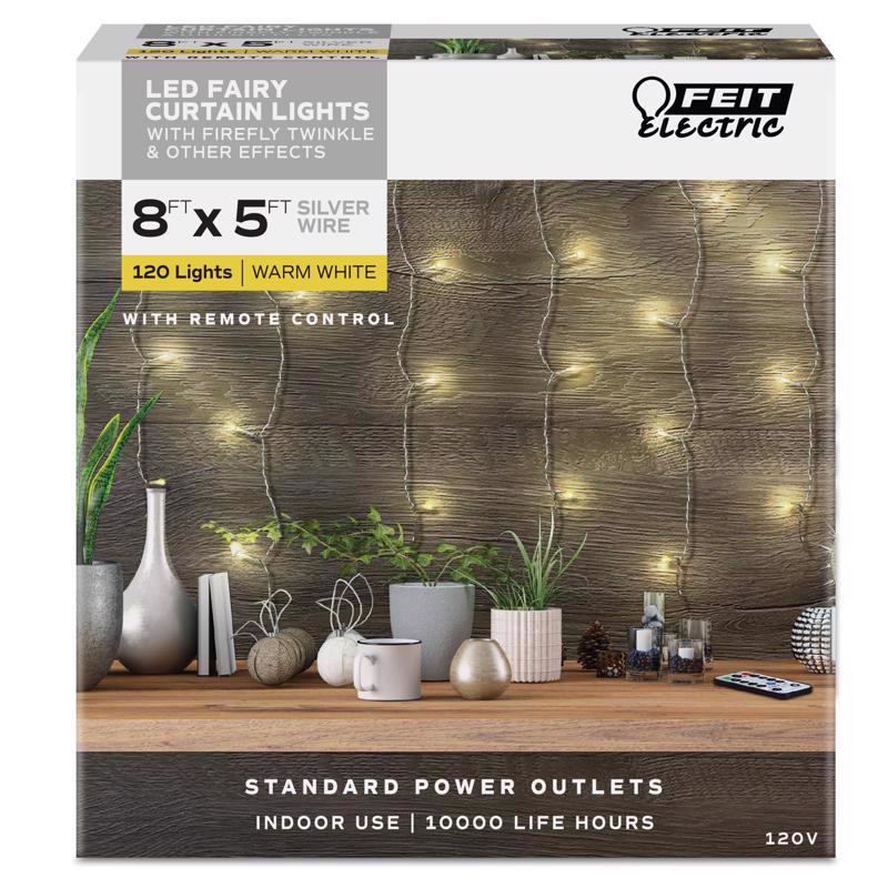 FEIT - Feit String Lights LED String Lights Warm White 5 ft. 120 lights