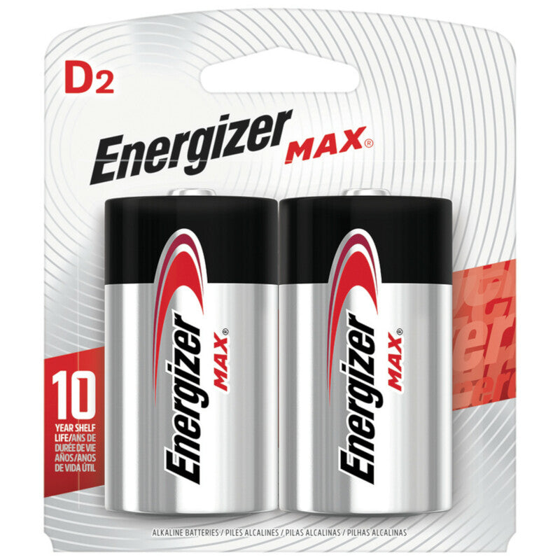 ENERGIZER - Energizer Max D Alkaline Batteries 2 pk Carded