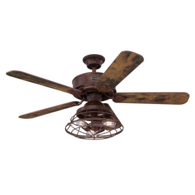 WESTINGHOUSE - Westinghouse Barnett 48 in. Pewter Brown LED Indoor Ceiling Fan