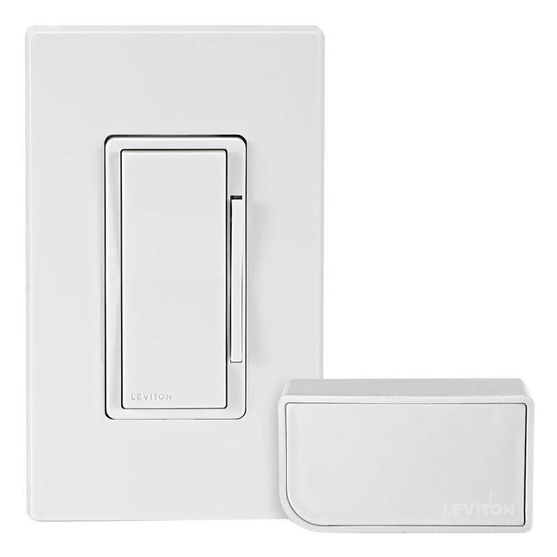 LEVITON - Leviton Decora White WiFi Smart Dimmer Switch w/Remote Control & Smart Bridge 1 pk