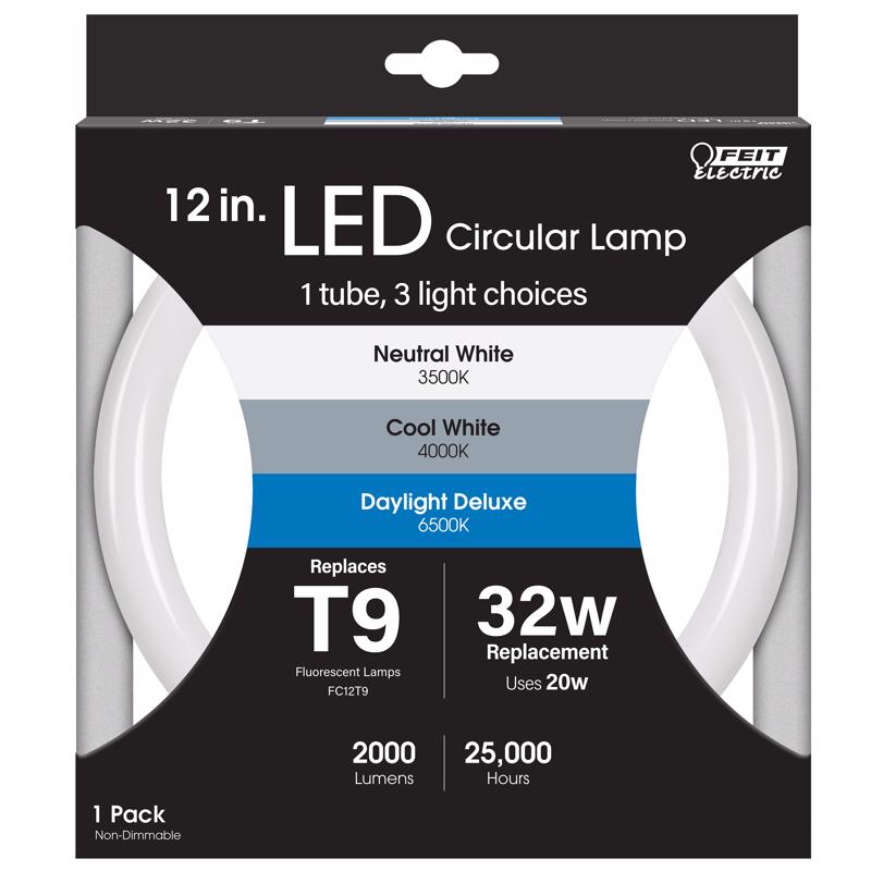 FEIT - Feit T9 4-Pin LED Tube Light Color Changing 32 Watt Equivalence 1 pk