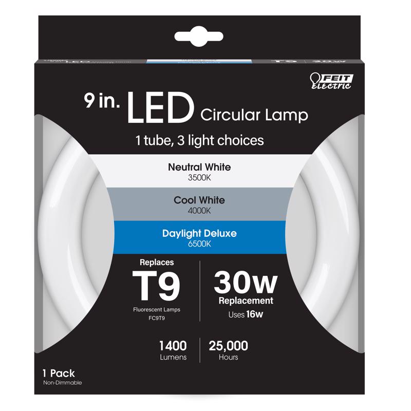 FEIT - Feit T9 4-Pin LED Tube Light Color Changing 30 Watt Equivalence 1 pk