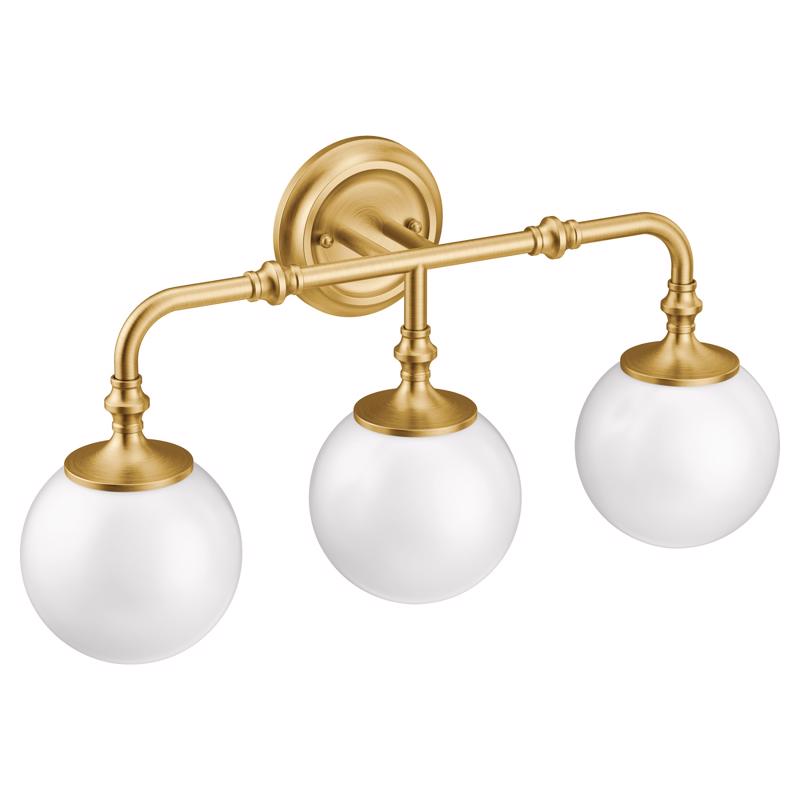 MOEN - Moen Colinet Brushed Gold 3 lights LED Vanity Light Wall Mount