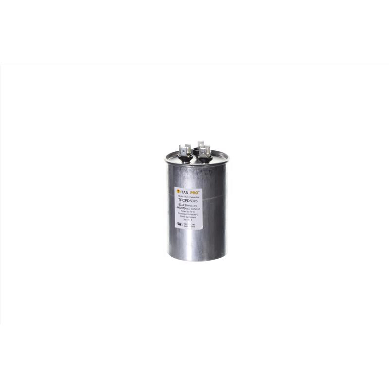 TITAN PRO - Titan Pro 50+7.5 MFD 440 V Round Run Capacitor