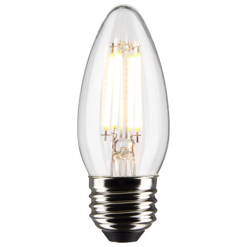 SATCO - Satco B11 E26 (Medium) Filament LED Bulb Soft White 40 Watt Equivalence 2 pk