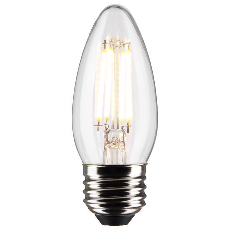 SATCO - Satco B11 E26 (Medium) Filament LED Bulb Warm White 60 Watt Equivalence 2 pk [S21837]