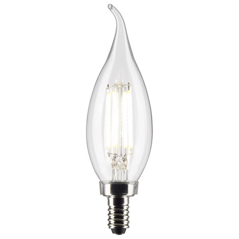 SATCO - Satco CA10 (Flame Tip) E12 (Candelabra) Filament LED Bulb Soft White 40 Watt Equivalence 2 pk [S21841]