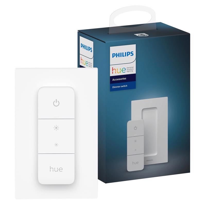 PHILIPS - Philips Hue White Wireless Dimmer Switch w/Remote Control 1 pk