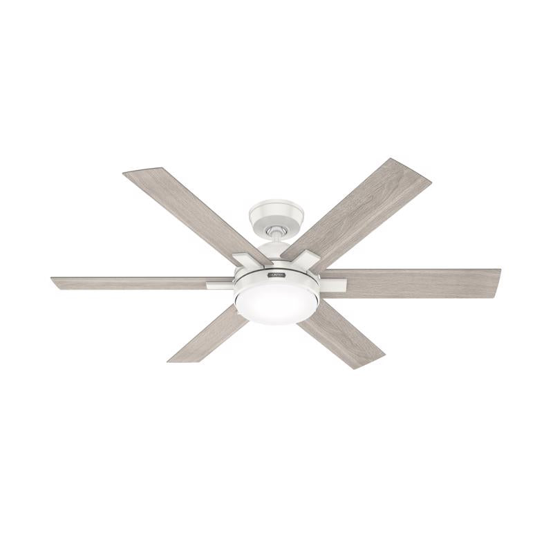 HUNTER - Hunter Georgetown 52 in. White LED Indoor Ceiling Fan