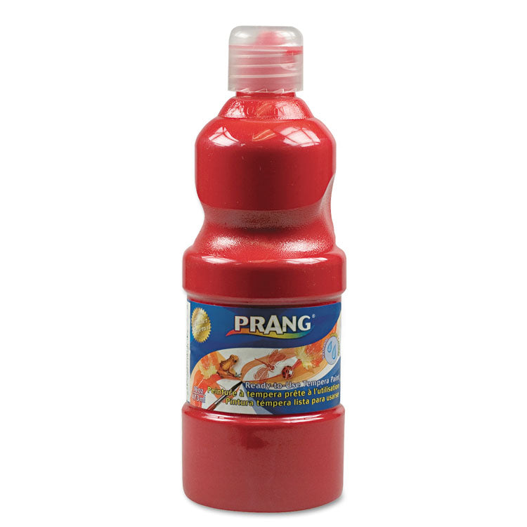 Prang - Washable Paint, Red, 16 oz Dispenser-Cap Bottle