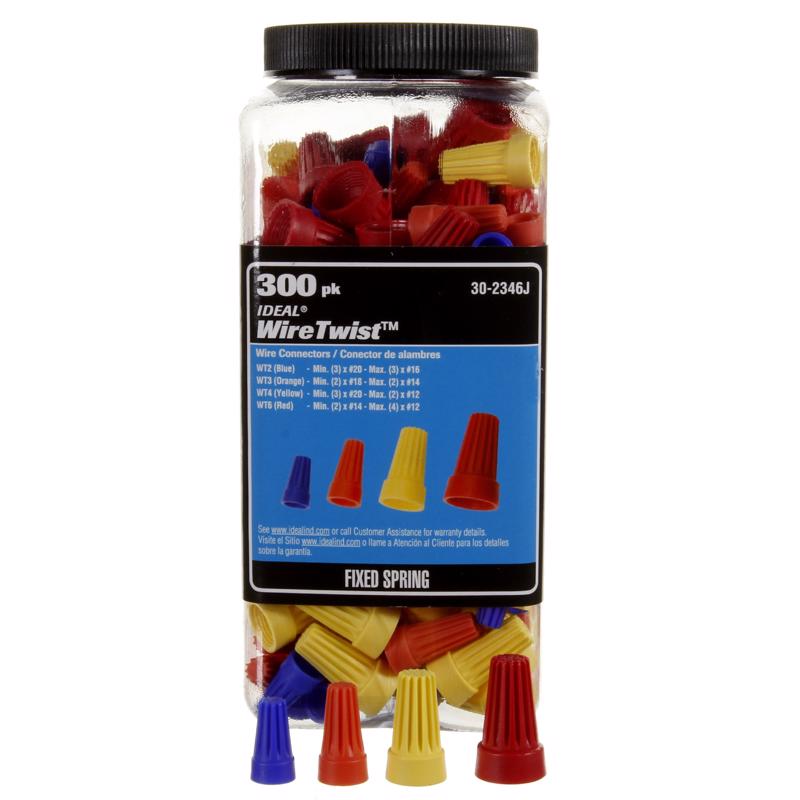 IDEAL - Ideal WireTwist Wire Connectors Assorted 300 pk