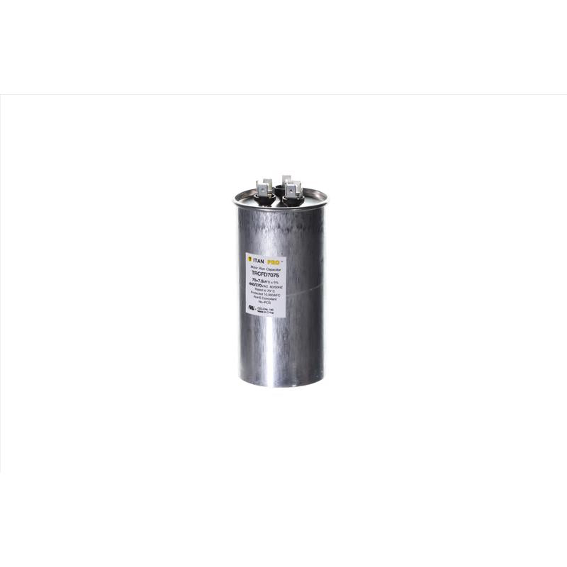 TITAN PRO - Titan Pro 70+7.5 MFD 440 V Round Run Capacitor