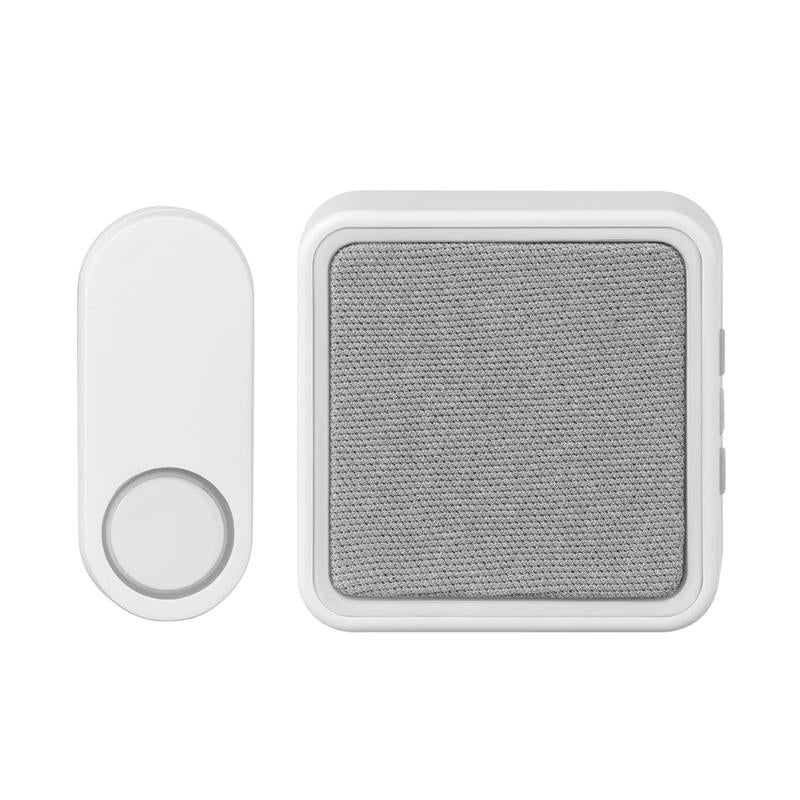 GLOBE - Globe Matte White Plastic Wireless Door Bell