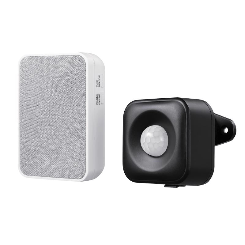 GLOBE - Globe Heath Zenith Black/White Plastic Wireless Smart Doorbell Motion Sensor