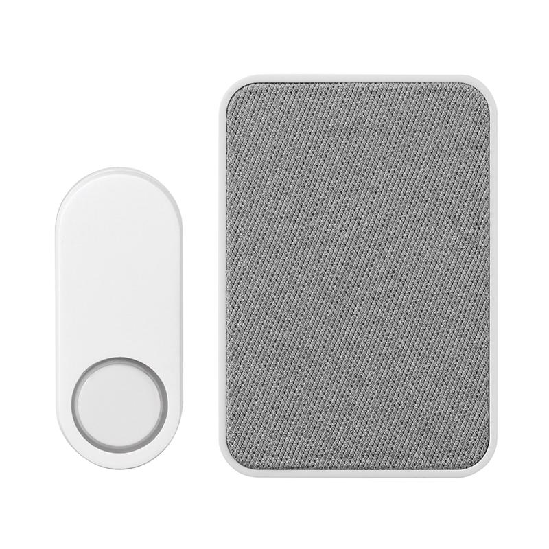 GLOBE - Globe Gray/White Plastic Wireless Doorbell Kit