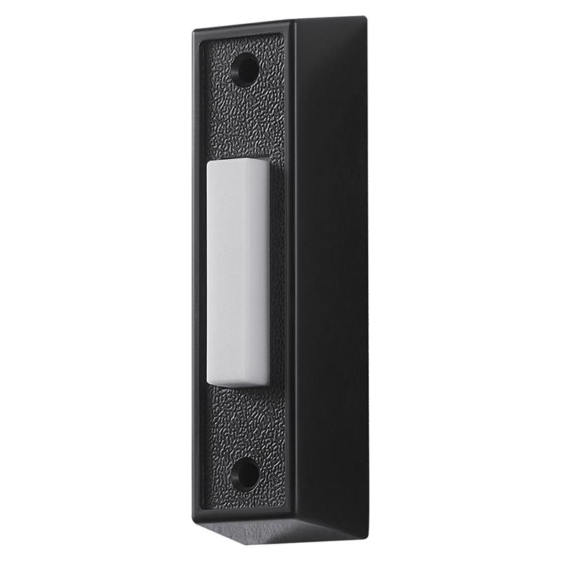 GLOBE - Globe Heath Zenith Black/White Plastic Wired Pushbutton Doorbell