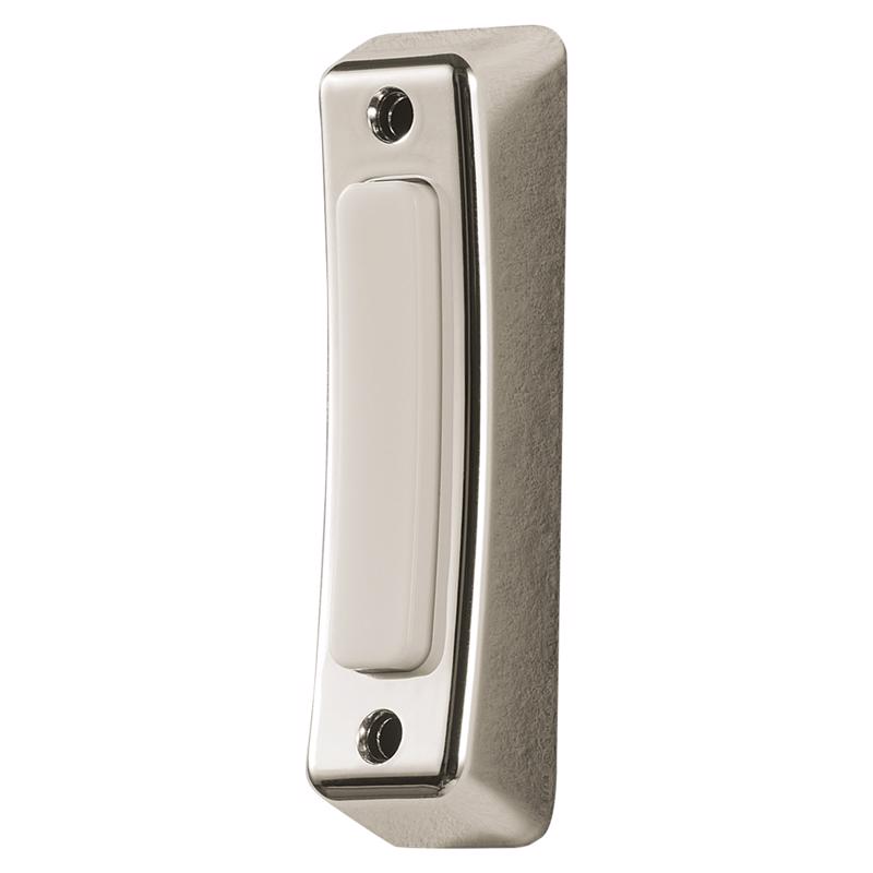 GLOBE - Globe Heath Zenith Satin Nickel Silver Metal Wired Pushbutton Doorbell